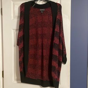 Red and black sweater